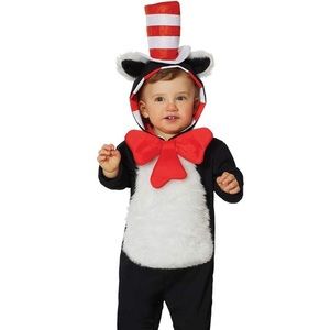 Cat In the Hat Toddler Halloween Costume 12-18 m